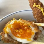 かつや - 半熟たまご丁度いい硬さで◎