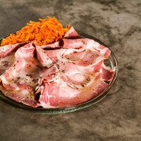 62度で仕上げたポークハムとキャロットラペ