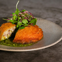 ハイブリッドアジフライ