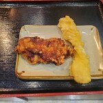 信州そば処 小木曽製粉所 - 山賊焼きとイカ天