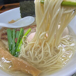 麺や金時 - 細麺リフトアップ