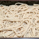 亀鶴庵 - 亀鶴庵 茅場町店 野菜天丼セットの幌加内産蕎麦を二八で打つ冷たく〆られてコシが強い細切り蕎麦