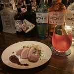 モルツ - お通し:合鴨のロースト　ノンアルコールカクテル