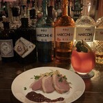 モルツ - お通し:合鴨のロースト    ノンアルコールカクテル