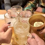 麺酒場ひかる - 今はなき「いつものBar」メンバーで乾杯！