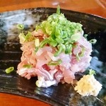 伊豆高原ビール本店レストラン - 地アジのタタキ