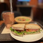 上島珈琲店 - 料理写真:BLTサンドセット1,390円