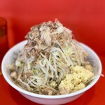 ラーメン二郎  - 小ラーメン(にんにくマシ•野菜マシマシ•アブラ)