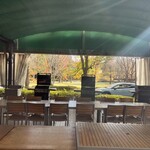 レストラン スポール - テラスにはバーベキューコーナー。（夏だけかな？）