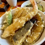 源氏 蕎麦 - 天丼セット@1,700の天丼