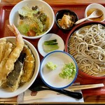 源氏 蕎麦 - 天丼セット@1,700