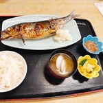 民宿 青塚食堂 - 特大にしん焼き定食