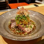 立ち鮨 ひでぞう - ブリ炙りポンズ