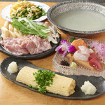 創作居酒屋 にしのや - 鶏鍋コース