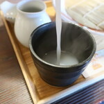 手打ちそば 八溝 - 〆はそば湯で♪