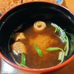 とんかつ 桐の家 - 味噌汁