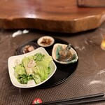 萬的中華 笑龍 - 前菜の盛合せ。野菜山盛り♪