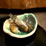 萬的中華 笑龍 - 天使の海老の紹興酒漬け。