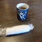 手打ちそば 八溝 - 着席時の様子