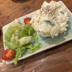 水天宮前のやきとり屋さん - ポテトサラダ！何気にこだわりを感じられるマイ定番！