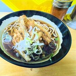 六文そば 人形町店  - ごぼう天そば¥280