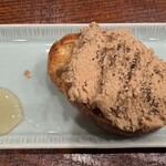 焼鳥 せきね - レバームースぱて（ハチミツ添え）