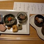 日本料理 ざぜん - 付きだし、前菜