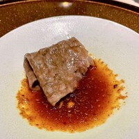 西麻布けんしろう - ② 【本日のひと焼き】
                    　　サーロイン ネギ、ニンニクのソース