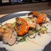 アンコウと海老のグリル〜ブールブランソース〜