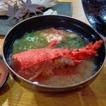炉ノ鳥 - 【16品目】伊勢海老味噌汁