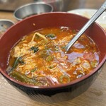 深川ホルモン蔵 - ユッケジャンチゲ（取り分け）