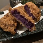 燦 別邸 - 紅芋のコロッケ　770円