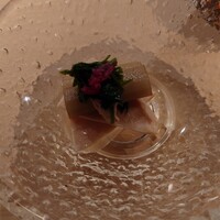 虎ノ門 焼鳥國よし - 胸肉と新牛蒡の胡桃和え