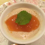 らんぷ亭 - ババロア柿ソース