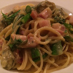 らんぷ亭 - 牡蠣カルボナーラ