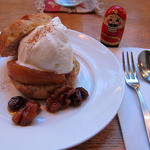 クルミドコーヒー - クルミドケーキクリーム　りんごのキャラメリゼ