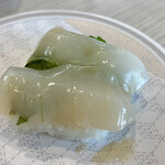 はま寿司 - 大葉漬けアカイカ 110円。
