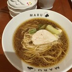 炭火焼 MARU - 天草大王のガラスープラーメン(1380円)