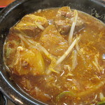 耽羅 - おまかせヘジャング（じゃがいも・豚角煮・もやし・えのき)　2014/11/27