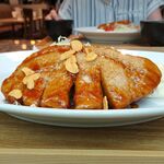 洋食屋 銀座ランプ亭 - トンテキセット1,500円（サラダ、みそ汁、コーヒー、デザート付き）