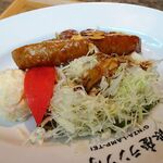 洋食屋 銀座ランプ亭 - トンテキセット1,500円（サラダ、みそ汁、コーヒー、デザート付き）