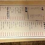 立ち飲み しろちゃん - フードメニュー（R7.11）