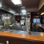 そば くら富 - カウンターからの景色
