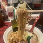 麺ダイニング ととこ - ネギ、細麺
