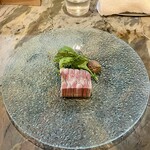 BISTRO H - おまかせコース7,000円、サンマのテリーヌ、サンマ丸ごとピューレ