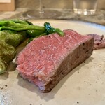 BISTRO H - おまかせコース7,000円、静岡産A5黒毛和牛ランプ肉