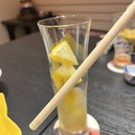 山荘 風の杜 - 珍しい竹のストロー❗️