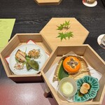 山荘 風の杜 - 二段になっている前菜