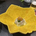 山荘 風の杜 - 鯛の菊菜醤油和え