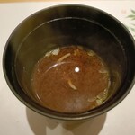 赤坂 鮨 天ぷら 祇園いわい - 赤だしのお味噌汁